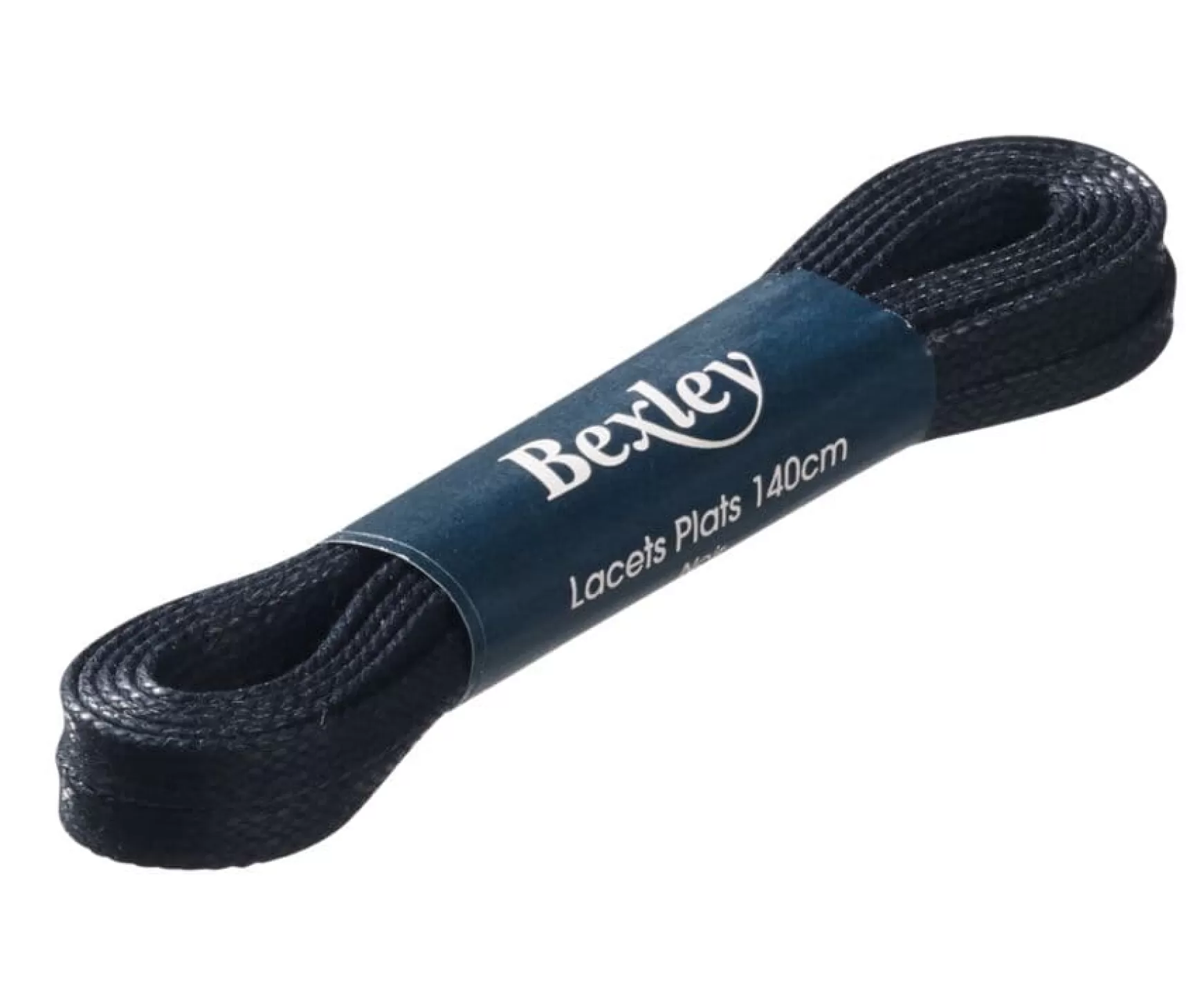 Bexley | 2 Pairs Of Black Shoelaces For Men'S High Top Trainers Blackblack With Black Waistband