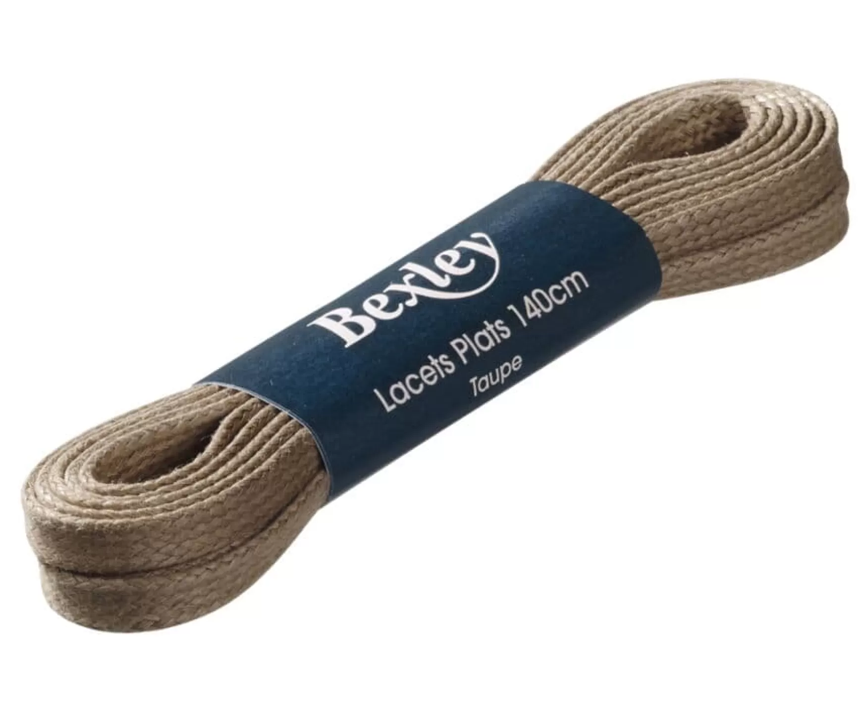 Bexley | 2 Pairs Of Taupe Shoelaces For Men'S High Top Trainers Light Taupe