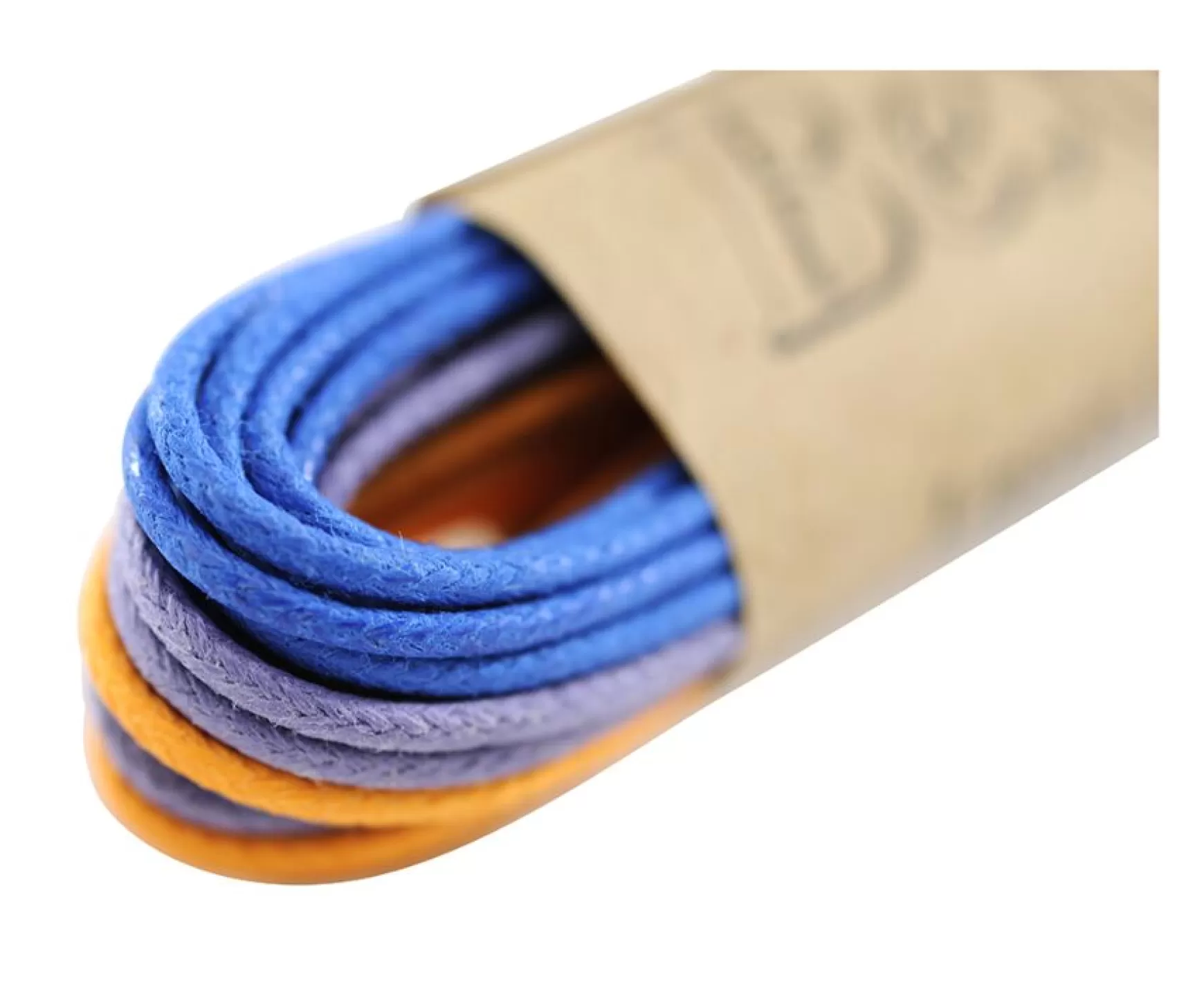 Bexley | 3 Pairs Of Shoelaces For Dress Shoes - Blue, Orange & Purple Blue, Orange And Purple