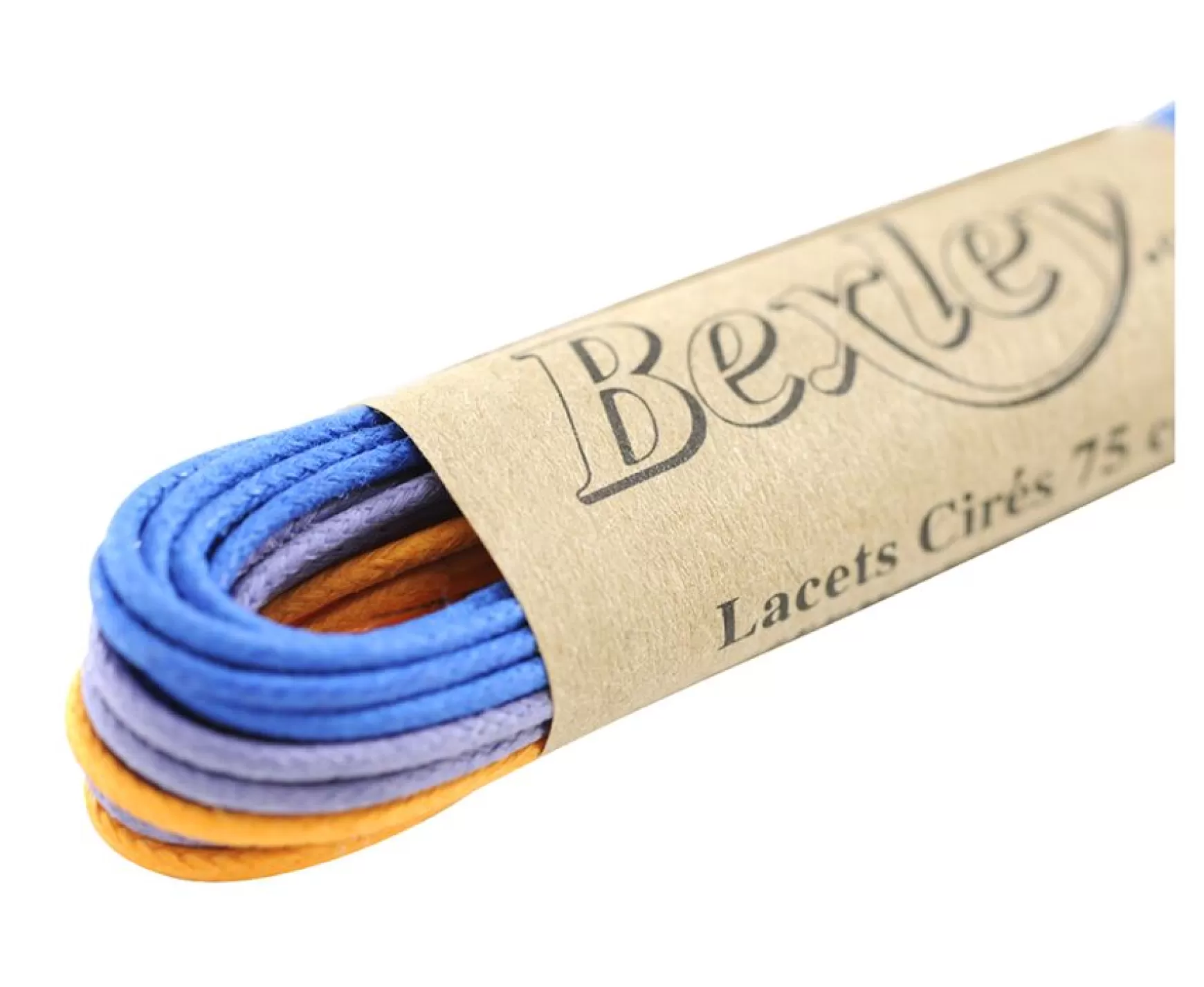 Bexley | 3 Pairs Of Shoelaces For Dress Shoes - Blue, Orange & Purple Blue, Orange And Purple