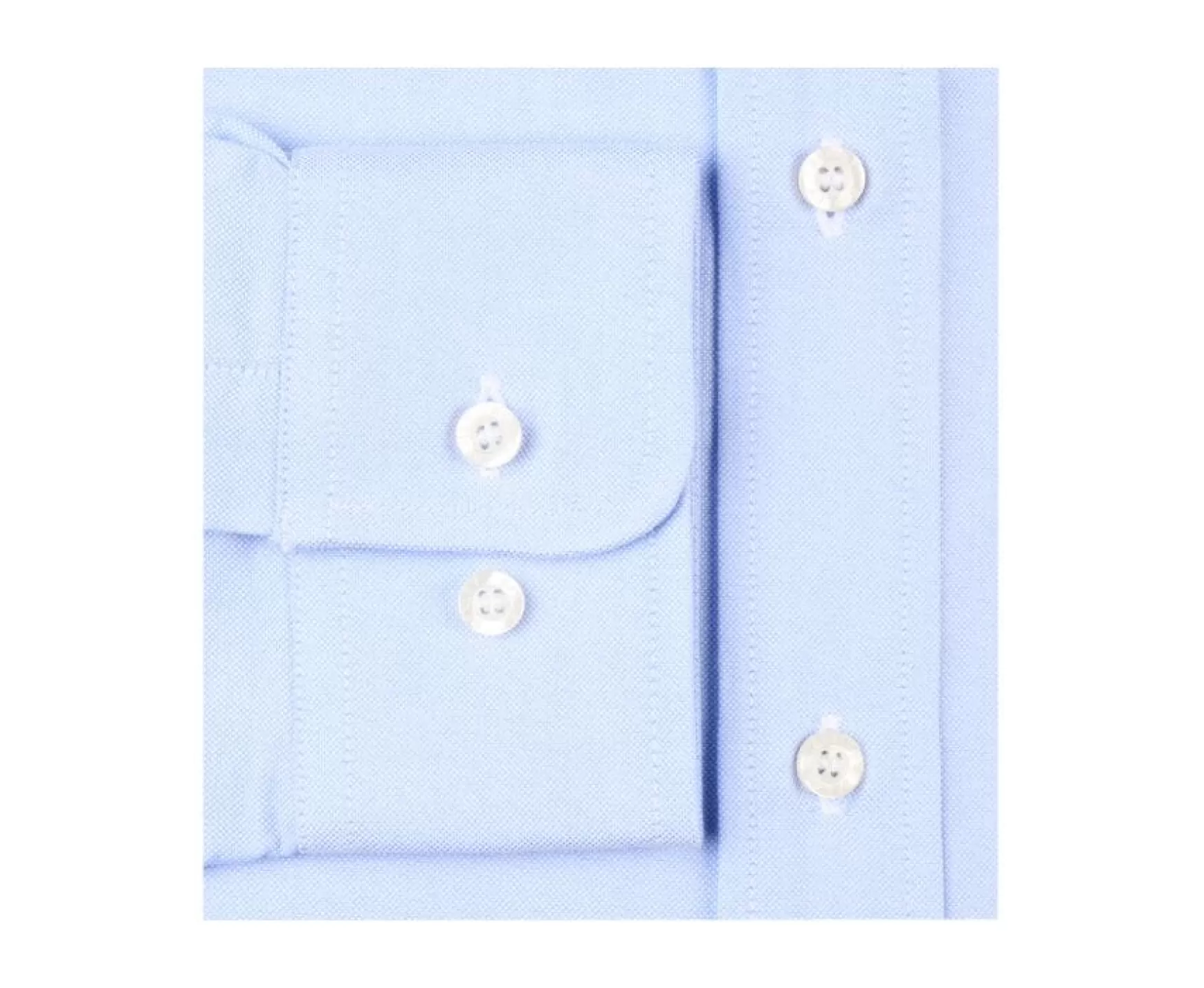 Bexley | Blue Oxford Shirt With Chest Pocket - American Collar Harold Light Blue