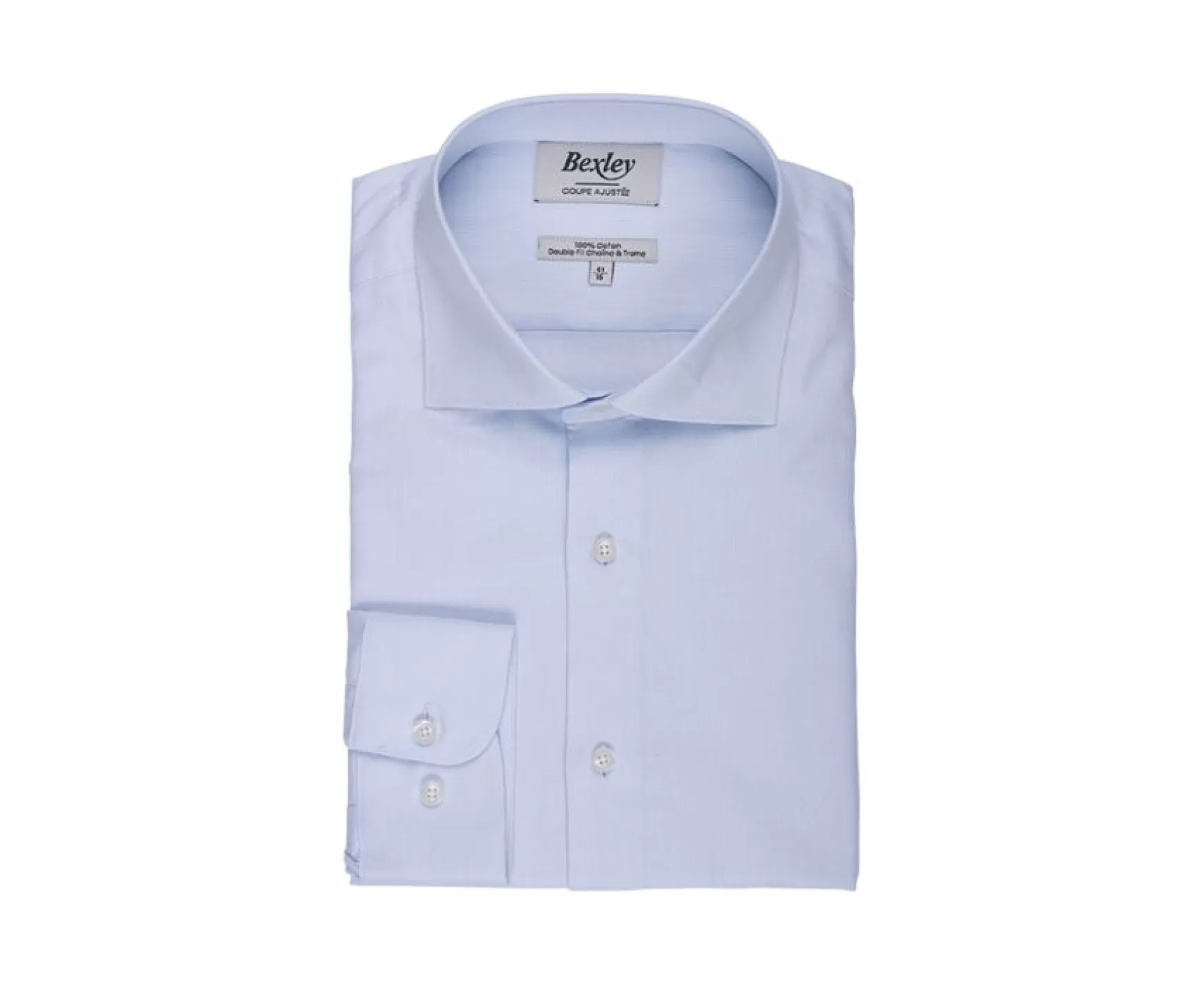Bexley | Blue Sky Two Ply Plain Oxford Shirt Ottavio Classic Pale Blue