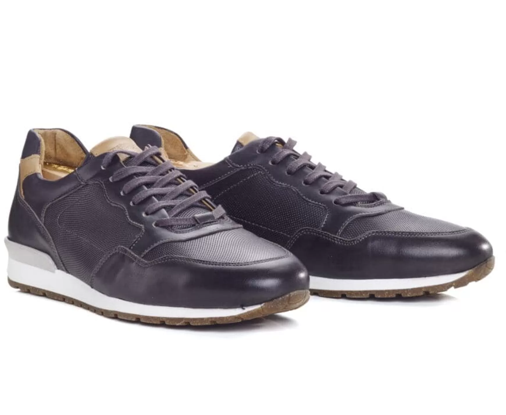 Bexley Trainers & Sneakers | Charcoal Patina Trainers - Canberra Ii | Charbon Patine
