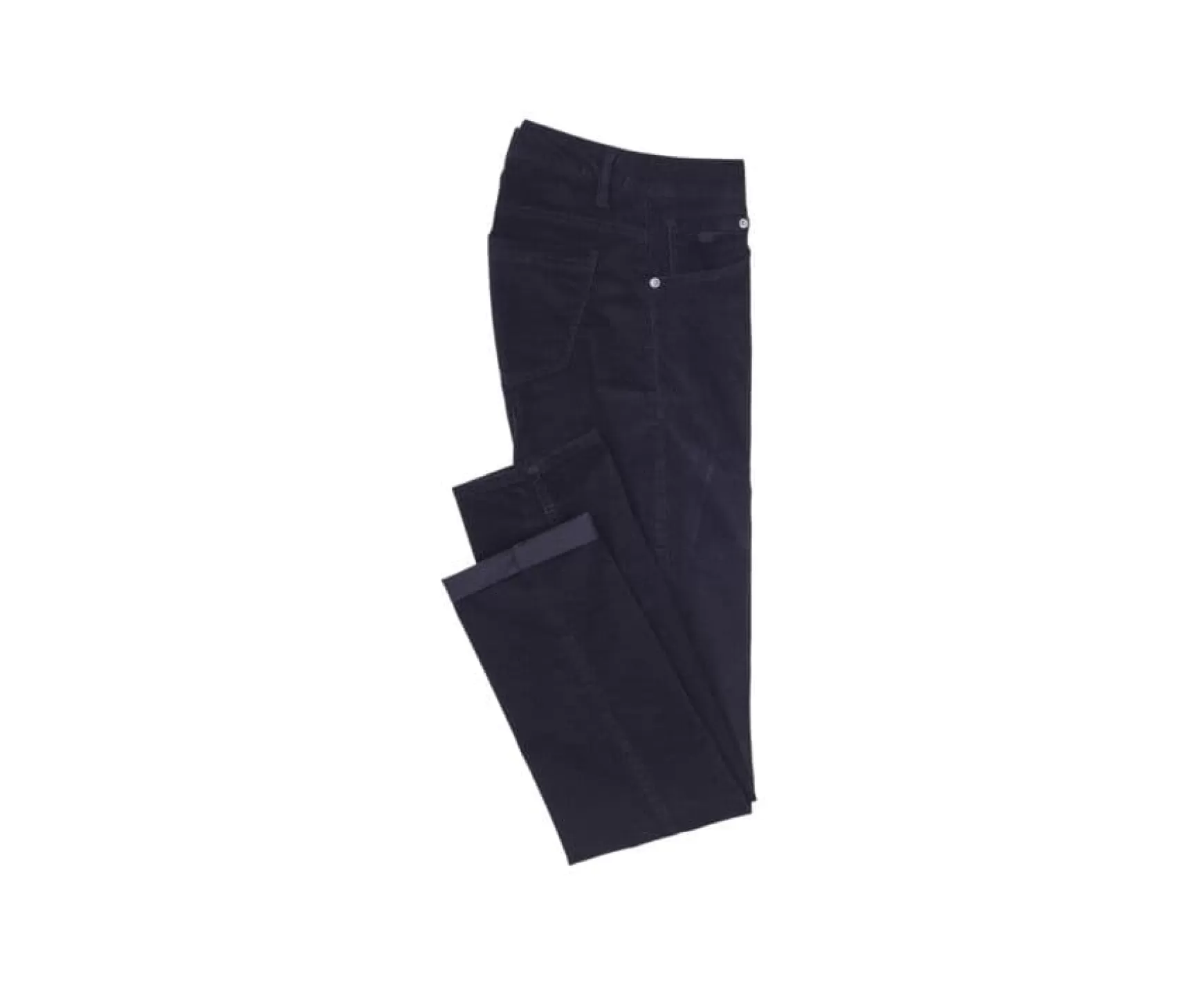 Bexley Adjusted Fit | Corduroy Black Men'S 5 Pocket Trousers - Kars | Blackblack With Black Waistband