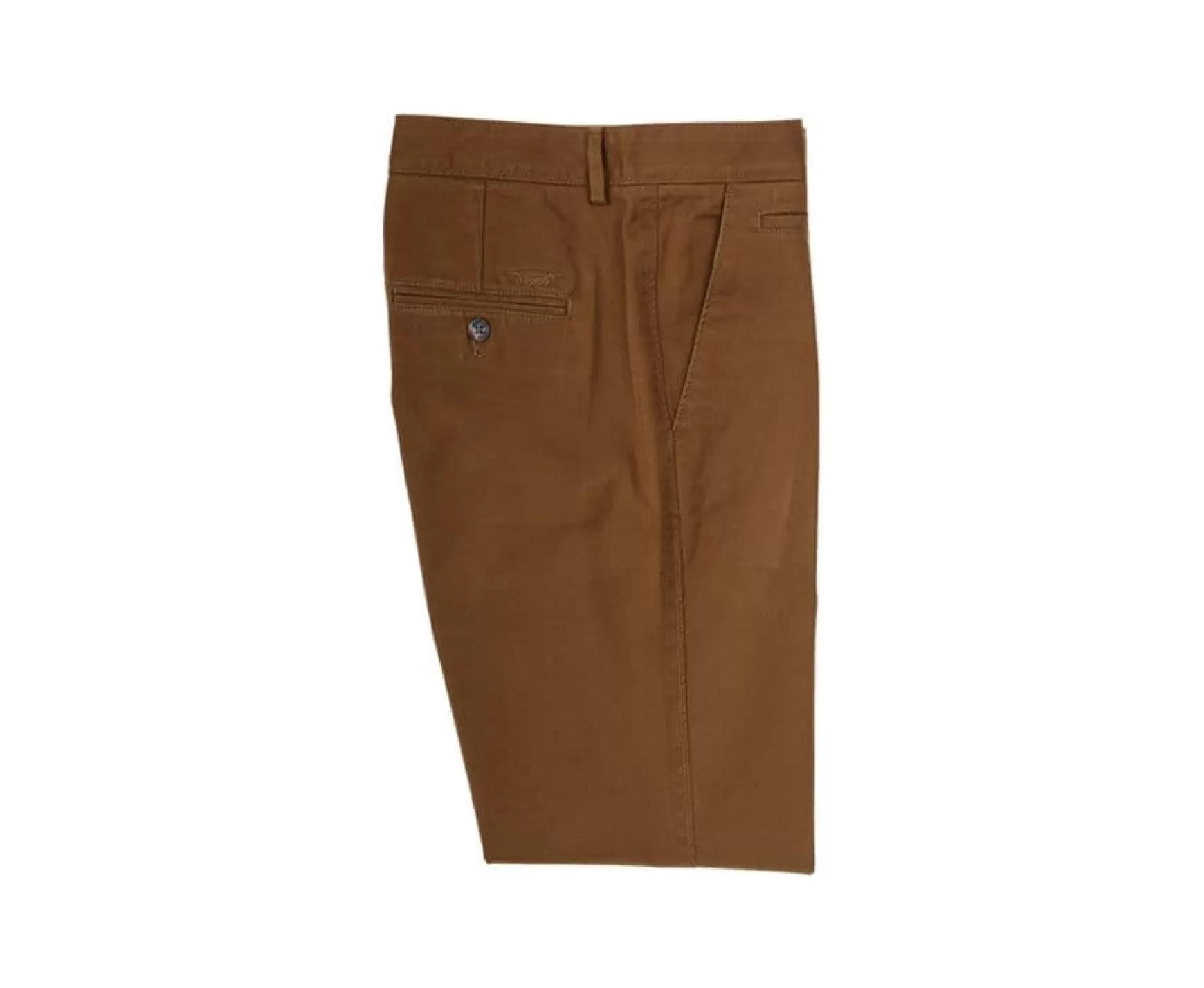 Bexley Adjusted Fit | Dark Caramel Chino Trousers For Men - Nigel Ii | Caramel Fonce