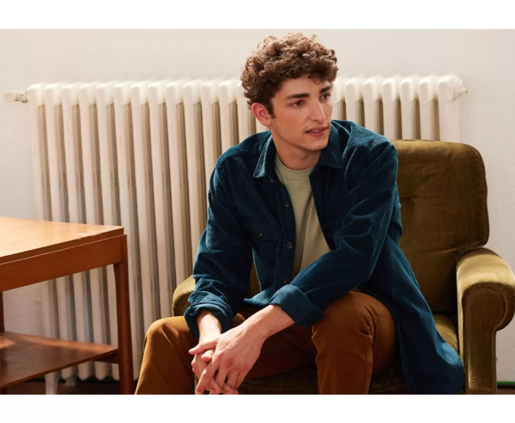 Bexley | Dark Green Corduroy Over Shirt - Victorin | Vert Sombre