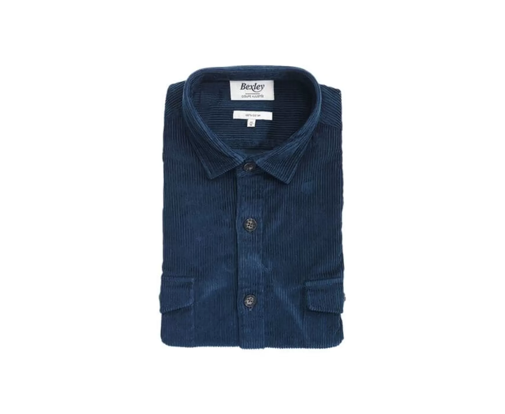 Bexley | Dark Green Corduroy Over Shirt - Victorin | Vert Sombre