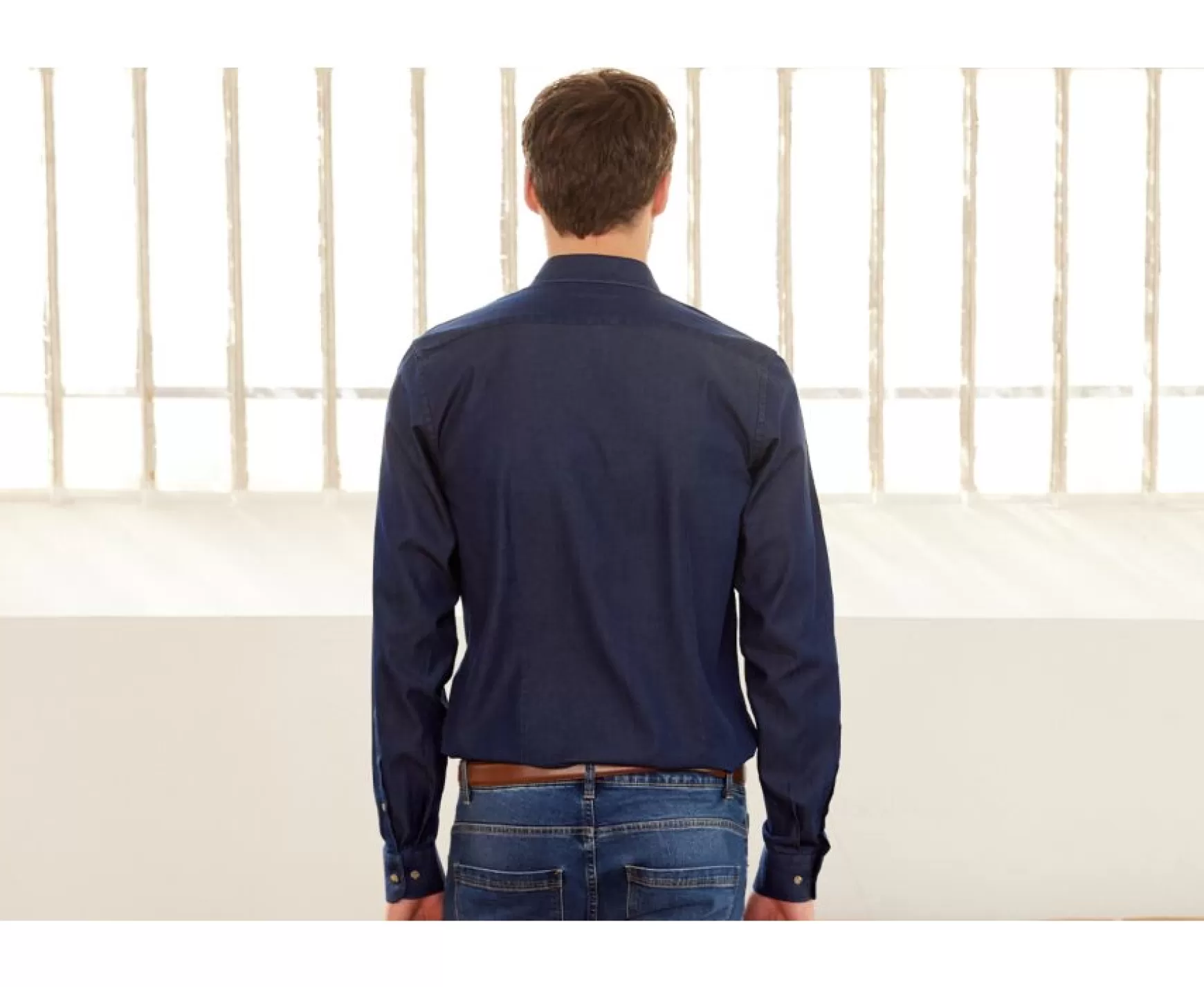 Bexley | Dark Indigo Denim Shirt Jacquemin Dark Denim