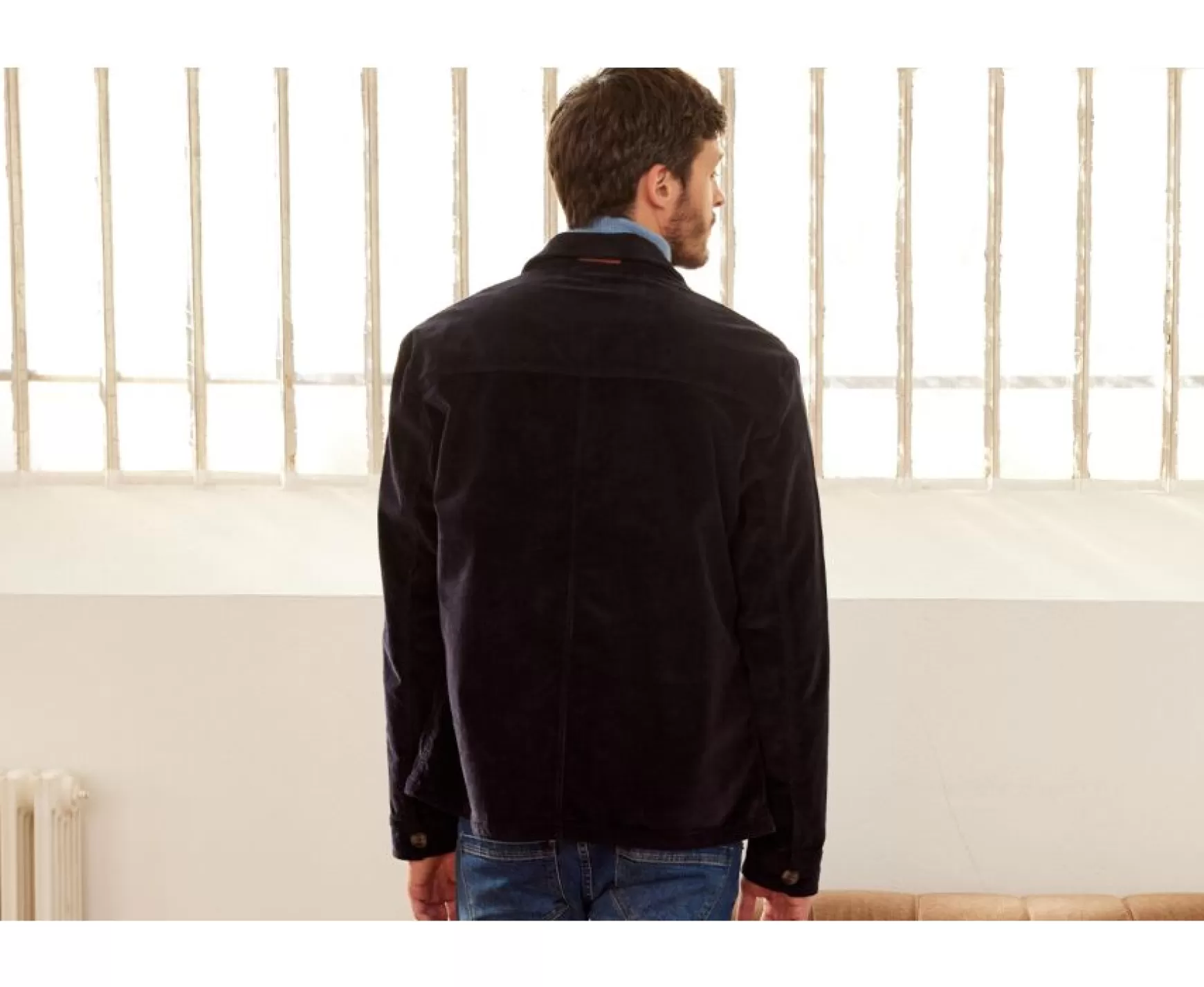 Bexley | Men'S Corduroy Jacket Fidelien Navy