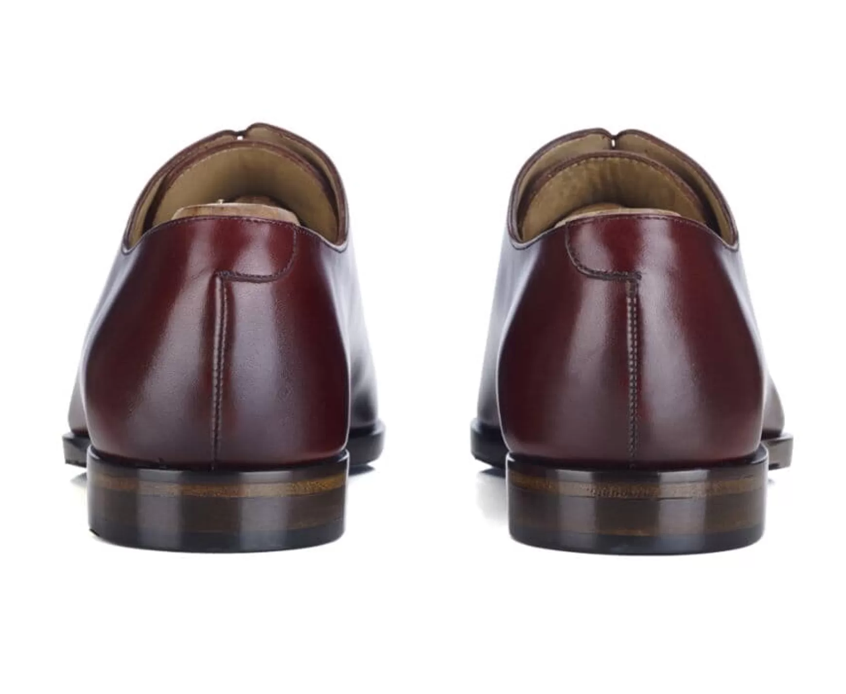 Bexley Oxford Shoes | Men'S Oxford Shoes - Leather Sole With Pad Bellagio Patin Bright Burgundy