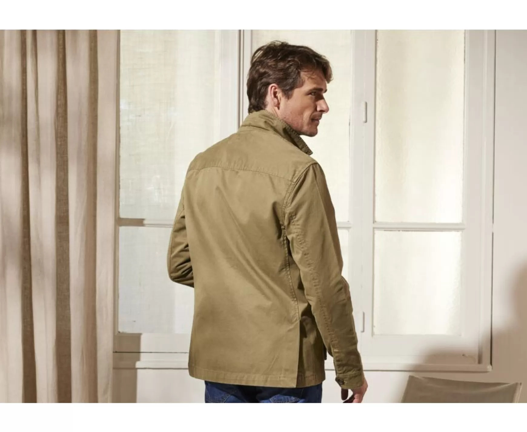 Bexley | Men'S Safari Jacket Falbert Army Green