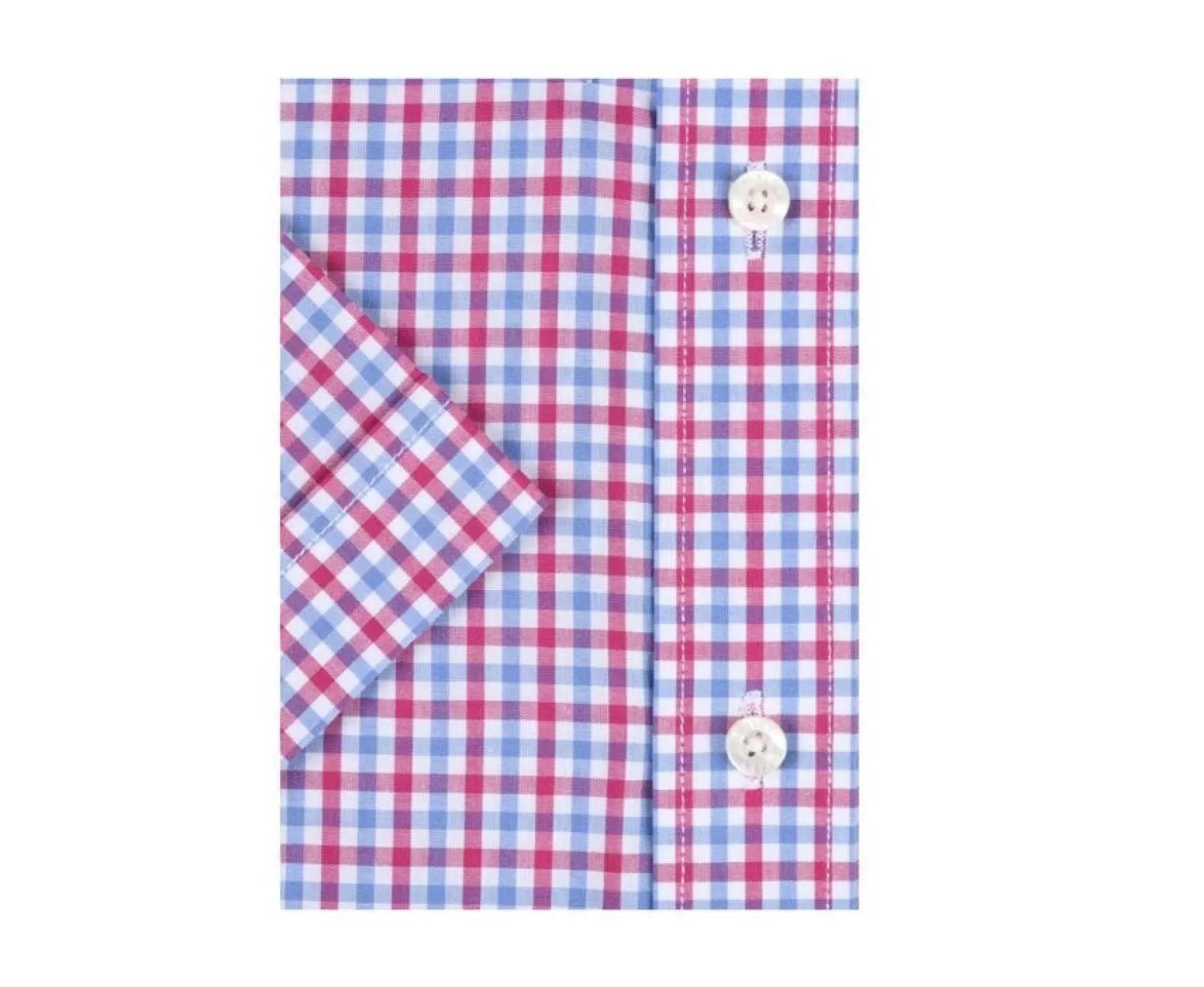 Bexley | Pink Blue And White Cotton Shirt - Chest Pocket Cullen Mc Pink, Blue And White