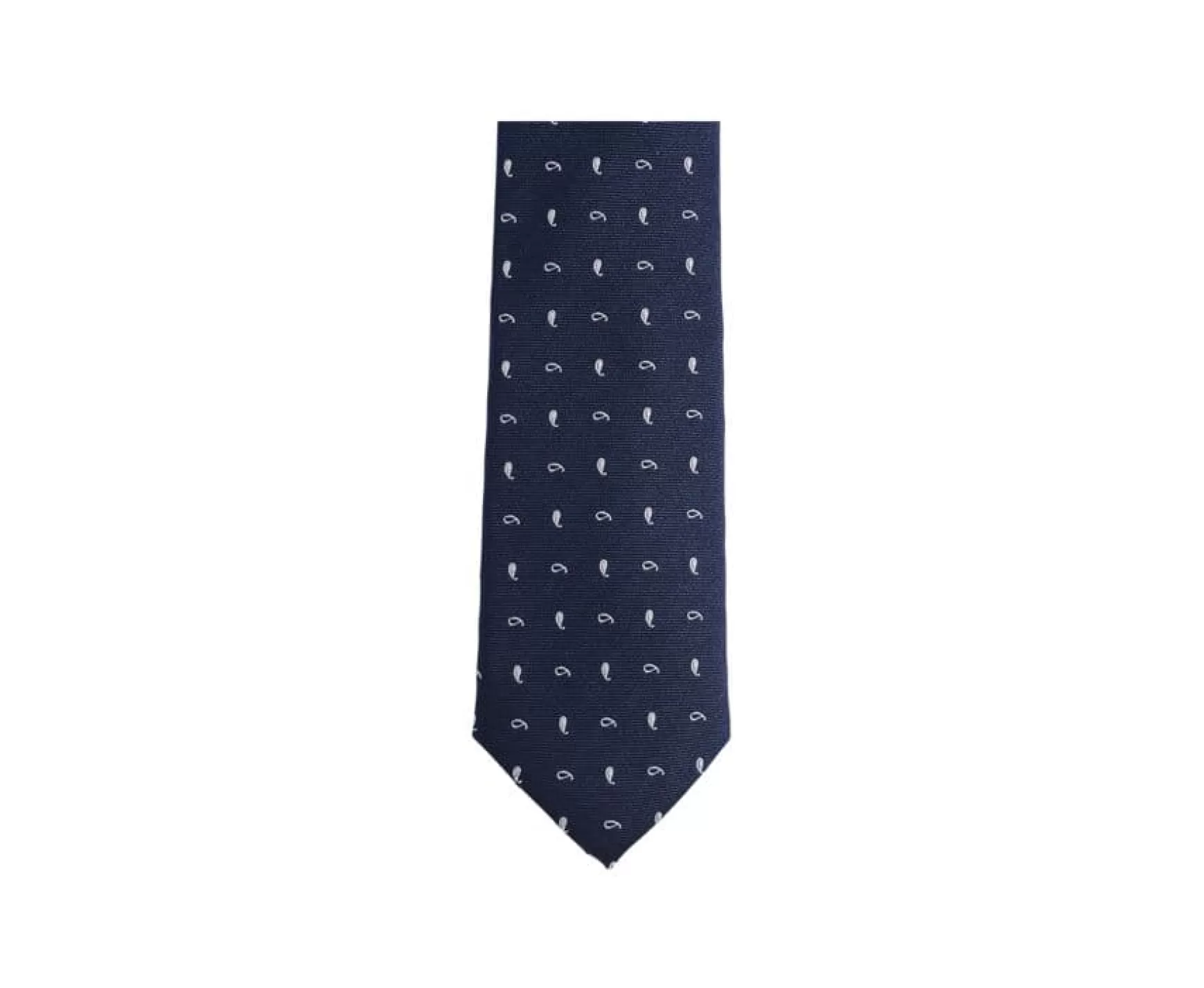 Bexley | Silk Tie | Navy And Ecru