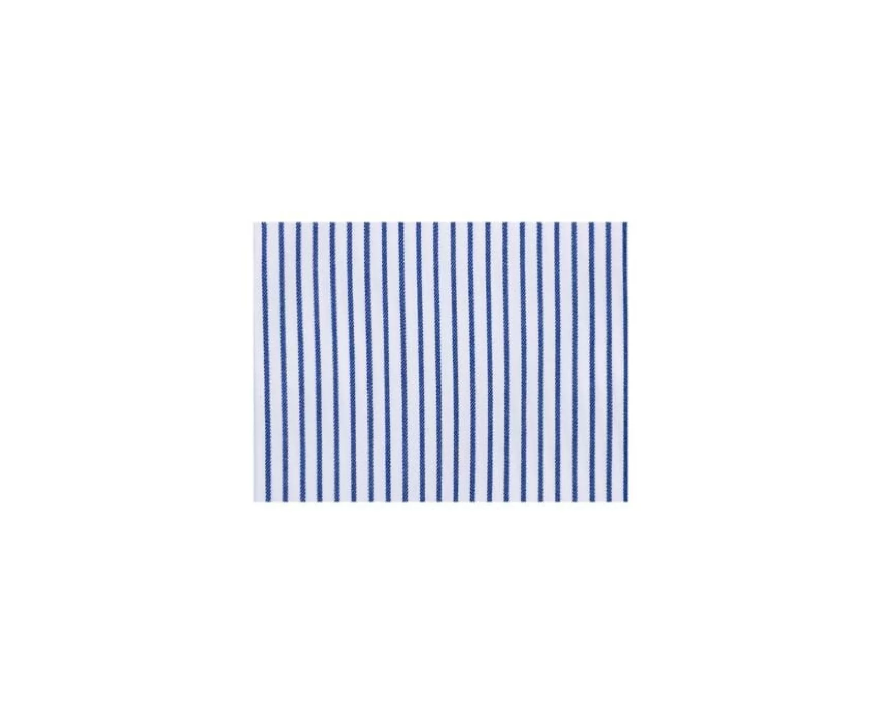 Bexley | White Shirt With Ocean Blue Stripes And Chest Pocket - Broderick | White And Ocean Blue